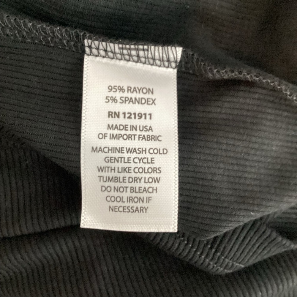 LNA Rilynn Rib Racer Dress Black Cutout Back Size L - Picture 7 of 7